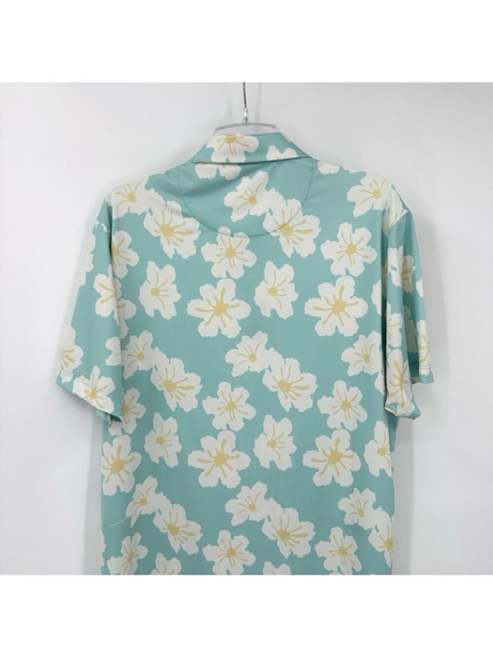 BAD BIRDIE superbloom floral performance golf polo shirt XL short sleeve - Picture 8 of 10